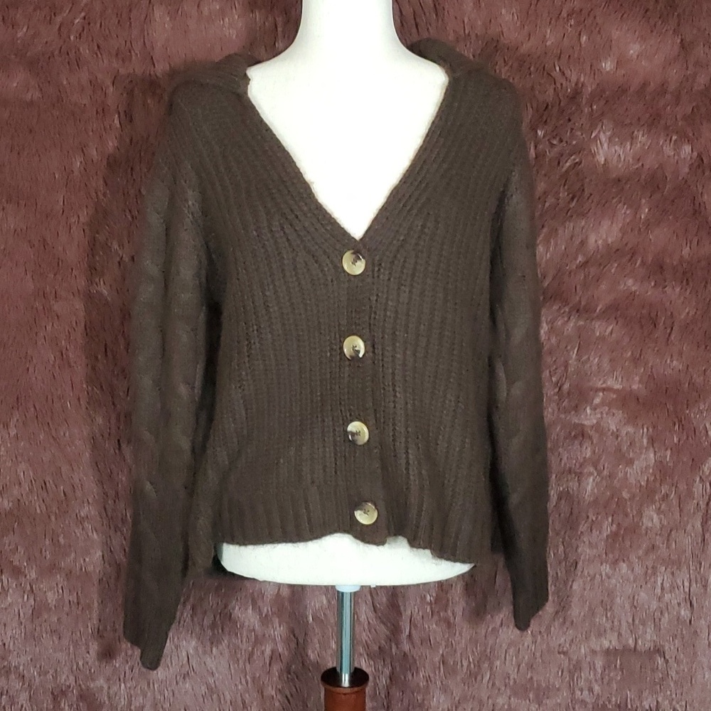 Wonderly Brown Chunky Sweater NWT